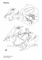 COPERTURA SEDILE DI CODA (MODELLO K6) per Suzuki GSX-R 1000 2006