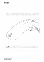  PARAFANGO ANTERIORE per Suzuki DR-Z 250 2006