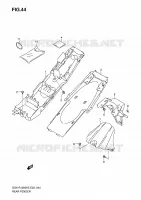 PARAFANGO POSTERIORE per Suzuki GSX-R 1000 2006