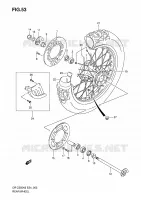 RUOTA POSTERIORE per Suzuki DR-Z 250 2006