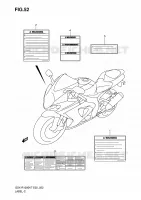 ETICHETTA per Suzuki GSX-R 1000 2008