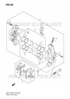 PINZA FRENO ANTERIORE per Suzuki GSX-R 1000 2008