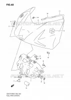 TAPPO DI SERBATOIO DI CARBURANTE ANTERIORE (MODEL K7) per Suzuki GSX-R 1000 2008