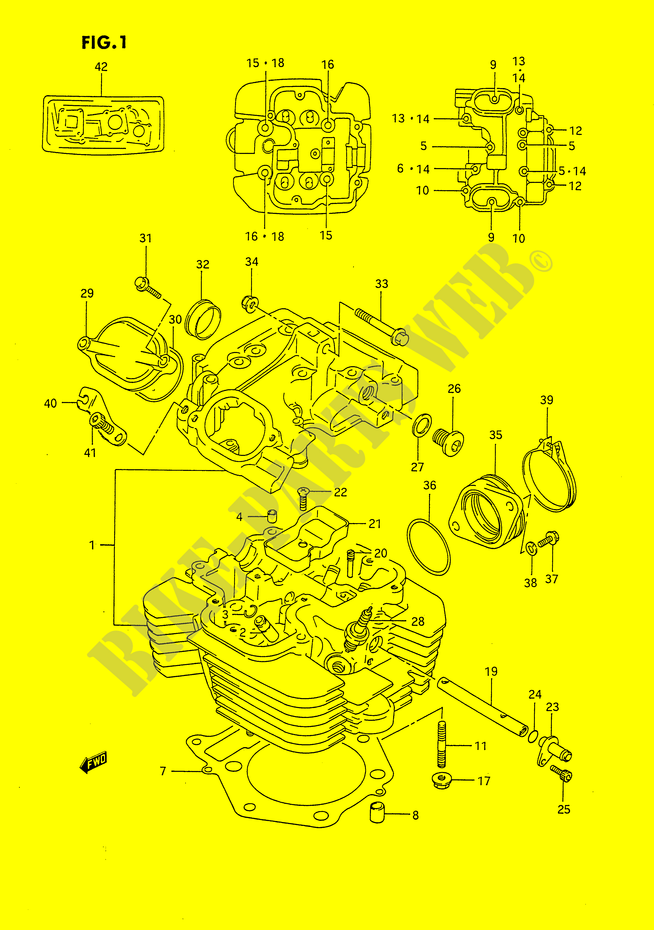 TESTA CILINDRO per Suzuki DR 650 1993