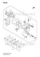PINZA FRENO POSTERIORE per Suzuki GSX-R 1000 2008