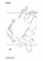 TAPPO DI TELAIO ANTERIORE (VZR1800ZK7/ZU2K7/ZK8/ZU2K8/ZK9/ZUFK9/ZL0/ZUFL0) per Suzuki INTRUDER 1800 2010