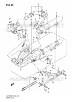 SILENZIATORE (VZR1800K6/U2K6/K7/U2K7/ZK7/ZU2K7/NK8/NU2K8) per Suzuki INTRUDER 1800 2010