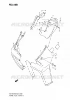 TAPPO DI TELAIO ANTERIORE (VZR1800K8/U2K8/NK8/NU2K8) per Suzuki INTRUDER 1800 2010