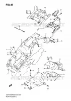 PARAFANGO POSTERIORE per Suzuki B-KING 1300 2011