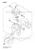 PINZA POSTERIORE (GSX1300BKK8/K9) per Suzuki B-KING 1300 2008