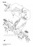 POGGIAPIEDE per Suzuki B-KING 1300 2008