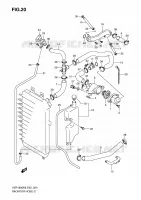 RADIATORE TUBO per Suzuki INTRUDER 1800 2010