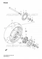 RUOTA POSTERIORE (GSX1300BKK8/K9) per Suzuki B-KING 1300 2008
