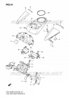 SUPPORTO E TAPPO DI SERBATOIO DI CARBURANTE ANTERIORE per Suzuki B-KING 1300 2008