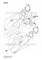 TAPPO DEL SILENZIATORE (MODEL K8/K9) per Suzuki B-KING 1300 2011