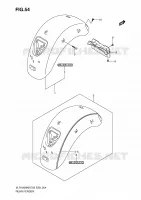 PARAFANGO POSTERIORE (MODEL K8) per Suzuki INTRUDER 1800 2010