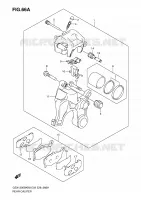 PINZA POSTERIORE (GSX1300BKAK8/AK9) per Suzuki B-KING 1300 2008