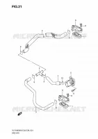 SISTEMA DI EVAP CARBURANTE (MODEL K8/K9 E3,E28) per Suzuki INTRUDER 1800 2010