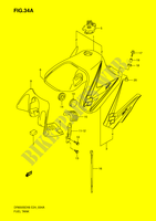 SERBATOIO DI CARBURANTE (MODEL K8/K9) per Suzuki DR 650 2010