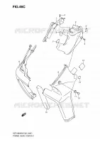 TAPPO DI TELAIO ANTERIORE (VZR1800K9/UFK9/NK9/NUFK9) per Suzuki INTRUDER 1800 2010