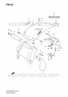 PARAFANGO POSTERIORE per Suzuki DR-Z 250 2006
