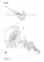 RUOTA POSTERIORE (SFV650K9/UK9/L0/UL0) per Suzuki GLADIUS 650 2010