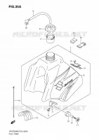 SERBATOIO DI CARBURANTE (MODEL K7) per Suzuki DR-Z 250 2006