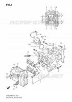 TESTA CIILINDRO ANT per Suzuki GLADIUS 650 2010