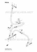 TUBI DI FRENO ANTERIORE (SFV650K9/UK9/L0/UL0) per Suzuki GLADIUS 650 2010