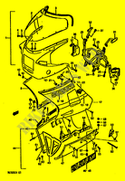 CARENATURA (MODEL G E2,E15,E16,E17,E21,E22,E25,E34,E39) per Suzuki RG 500 1987