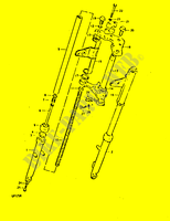 FORCELLA ANTERIORE (KAYABA) (GP125UC F.NO.101623~, GP125UN) per Suzuki GP 125 1992