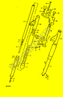 FORCELLA ANTERIORE (SHOWA) (GP125UC ~F.NO.101622) per Suzuki GP 125 1992
