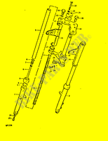 FORCELLA(KAYABA)(GP125C F.NO.101265~,GP125UC F.NO.101623~) per Suzuki GP 125 1992
