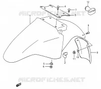 PARAFANGO ANTERIORE per Suzuki GS-E 500 1994