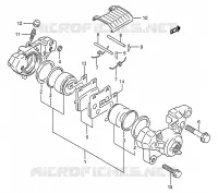 PINZA FRENO POSTERIORE (MODELLO P/R/S/T) per Suzuki GS-E 500 1994