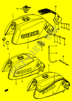 SERBATOIO CARBURANTE (GSX1100EE/EF/EG) per Suzuki GSX-E 1100 1984