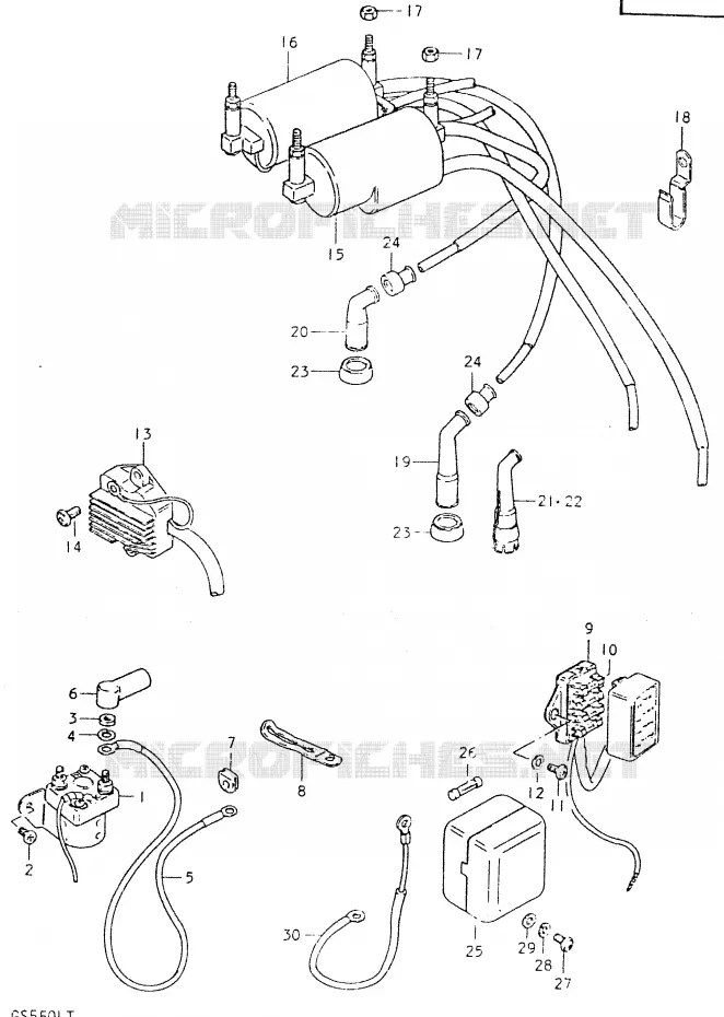 Carte D'homologation Originale Suzuki GS 550 L 1980 - ASI FMI - Occasion