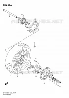 RUOTA POSTERIORE (SFV650AK9/UAK9/AL0/UAL0) per Suzuki GLADIUS 650 2010