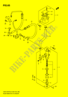 CILINDRO PRINCIPALE POSTERIORE per Suzuki GSX-F 1250 2010