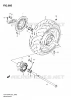 RUOTA POSTERIORE (VZR1800L0/UFL0/ZL0/ZUFLO) per Suzuki INTRUDER 1800 2010