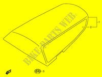 BOX SELLA (MODELLO K1) per Suzuki GSX-R 750 2000