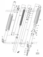 AMMORTIZZATORE FORCELLA ANTERIORE per Suzuki DR-Z 400 2001