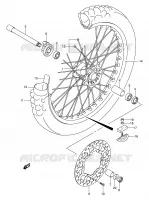 RUOTA ANTERIORE per Suzuki DR-Z 400 2001