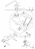 SERBATOIO CARBURANTE (MODELLO K1) per Suzuki DR-Z 400 2001