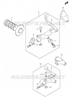 SET LEVA   IMPUGNATURA SINISTRA  (DR Z400Y/K1/K2/K3/K4) per Suzuki DR-Z 400 2001