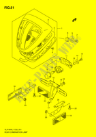 FANALE POSTERIORE (VLR1800TL1 E24) per Suzuki INTRUDER 1800 2011