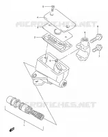 CILINDRO PRINCIPALE FRENO ANTERIORE (GSF1200SAV) per Suzuki BANDIT 1200 1998