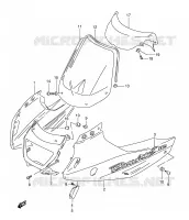 COFANO (MODELLO X) per Suzuki BANDIT 1200 1998