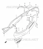 COPERTURA TELAIO (GSF1200SAV) per Suzuki BANDIT 1200 1998