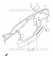 COPERTURA TELAIO (GSF1200SW/SX) per Suzuki BANDIT 1200 1998